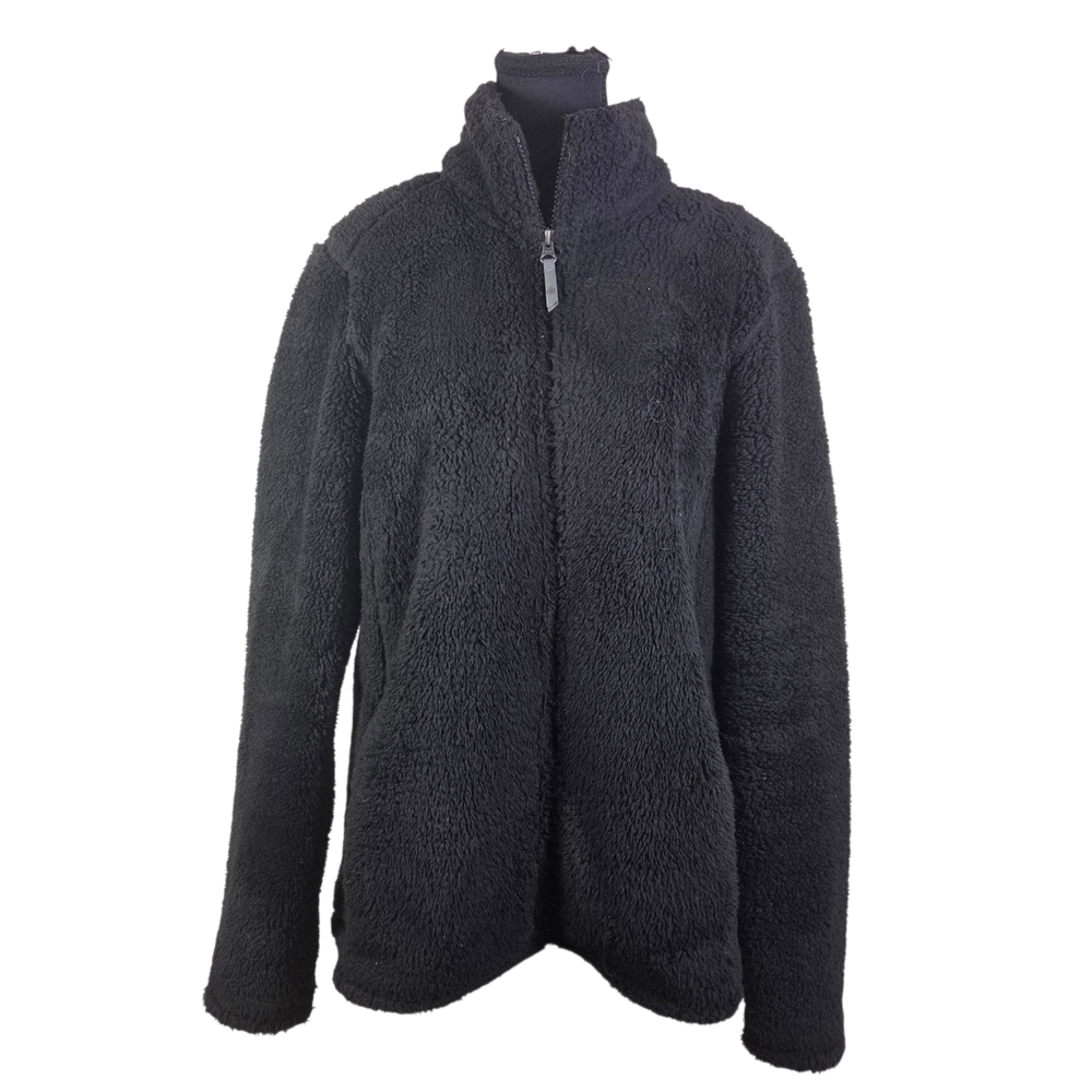 Cloudveil Women's Black Sherpa Bomber Jacket Size L